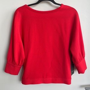 NWT Nordstrom Trouvé Red Poppy Blouse - Women’s Size S